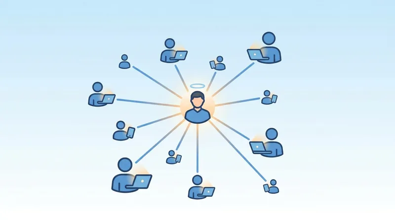 Illustration: Surflinks-Netzwerk aufbauen – Familie, Freunde und Bekannte einladen und gemeinsam Punkte sammeln