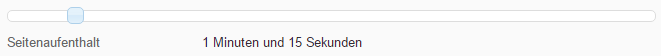 Seitenaufenthalt festlegen