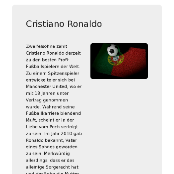 Cristiano Ronaldo - Medien & Nachrichten