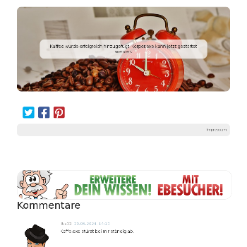 Kaffee wurde erfolgreich hinzugefügt. Körper.exe kann jetzt gestartet werden. - Fun & Unterhaltung