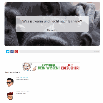 Was ist warm und riecht nach Banane? - Fun & Unterhaltung