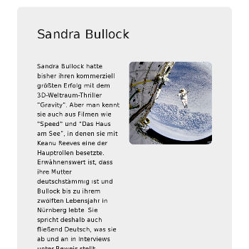 Sandra Bullock - Medien & Nachrichten