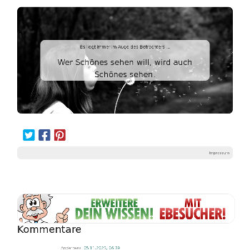 Es liegt immer im Auge des Betrachters ... - Gesundheit & Wellness