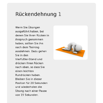 Rückendehnung 1 - Sport