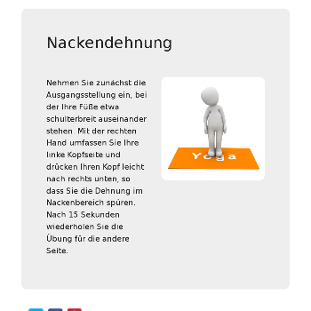 Nackendehnung - Sport