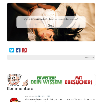 Was ist die männliche Definition eines romantischen Abends? - Fun & Unterhaltung