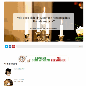 Wie stellt sich ein Mann ein romantisches Abendessen vor? - Fun & Unterhaltung