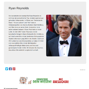 Ryan Reynolds - Medien & Nachrichten